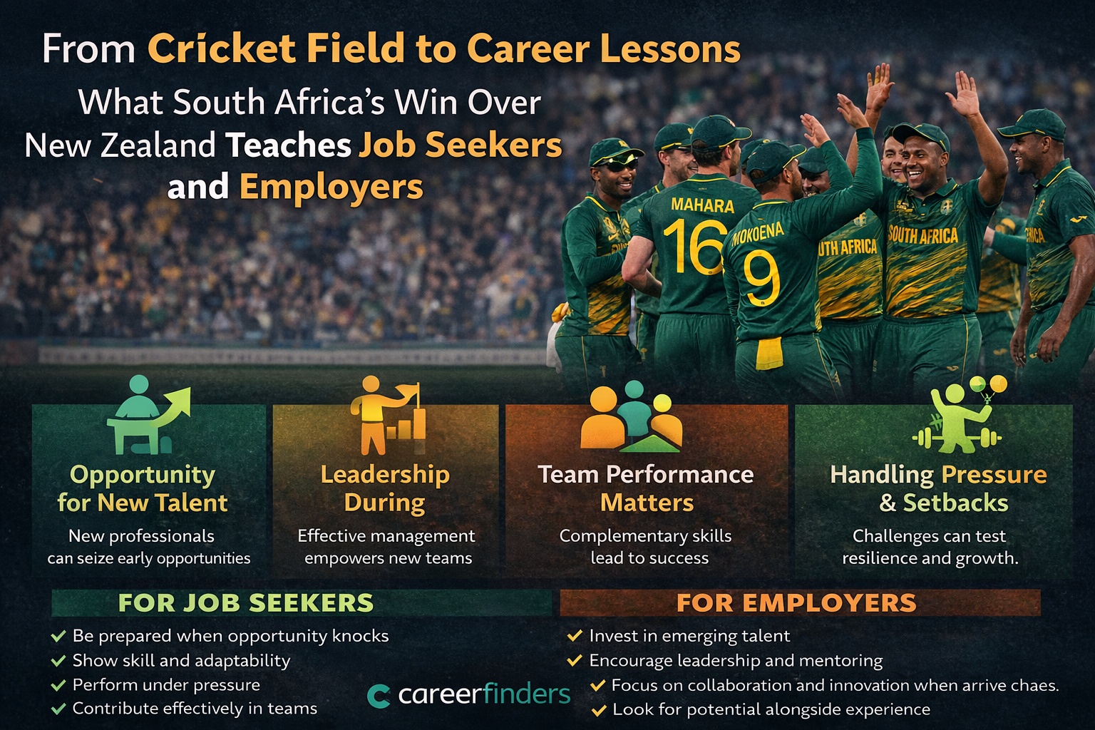 From Cricket Field to Career Lessons: What South Africa’s Win Over New Zealand Teaches Job Seekers and Employers